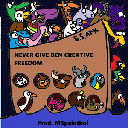 album cover for Never Give Ben Creative Freedom (Prod MSpaintboi)